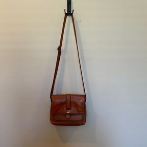 Fossil Brown Leather Crossbody Purse